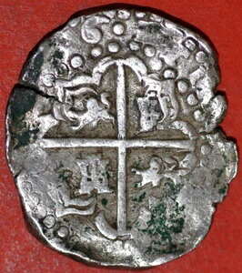 スペイン コブスコイン フェリペ4世 1651年 (?) 銀 305,910円