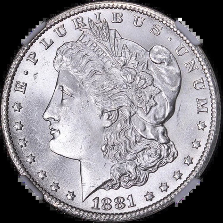 1881年-CC モルガン銀貨 NGC MS63 ブラストホワイト 素晴らしい外観|WORLD RESOURCE【KING店】
