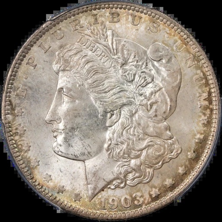 1903-O モルガン銀貨 PCGS MS63 キーデート 光沢良好 打刻良好|WORLD RESOURCE【KING店】