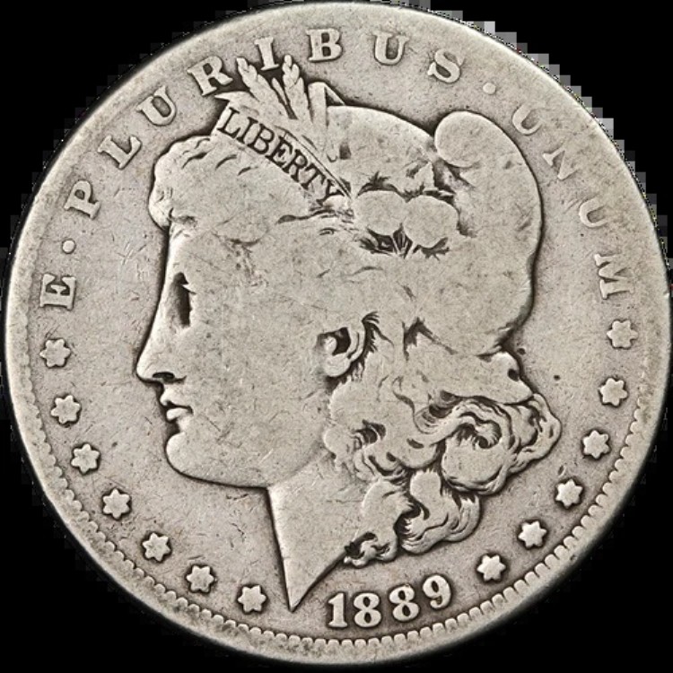 1889-CC モルガン銀貨 素晴らしい G キー日付 素晴らしい外観 素晴らしい打刻|WORLD RESOURCE【KING店】