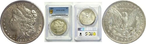 1893年 1ドル モルガン・ダラー PCGS AU-50|WORLD RESOURCE【KING店】