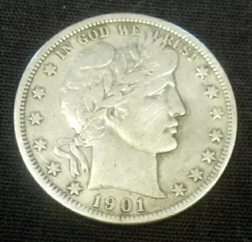 1901-S バーバー シルバー ハーフ 50セント XF+ 詳細。2025年5月5日値下げ (2407)｜WORLD RESOURCE【KING店】 307,890円