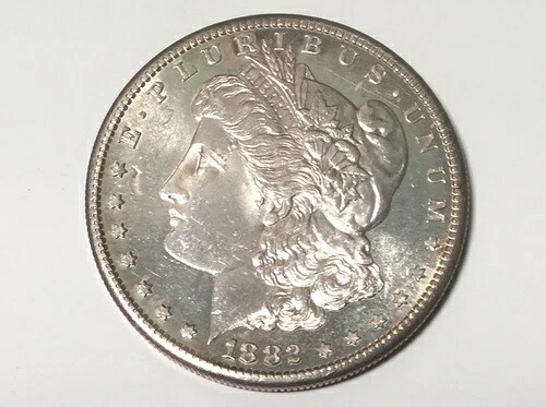 1882-S 1ドルモルガン銀貨 宝石 BU 非常に鮮明なディテール 深みのある鏡面のような｜WORLD RESOURCE【KING店】