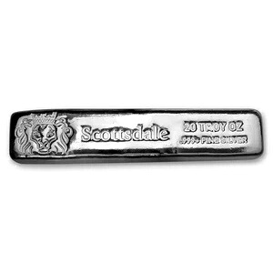 20オンス シルバー スコッツデール キャストポアード バー｜WORLD RESOURCE【KING店】 307,395円