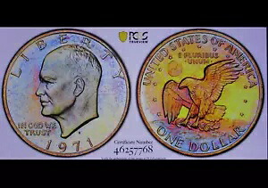 1971年 アイゼンハワー ドル PR68CAM ネオンクロマティック デュアルトーン アーティスティック ジェム PCGS GS|WORLD RESOURCE【KING店】