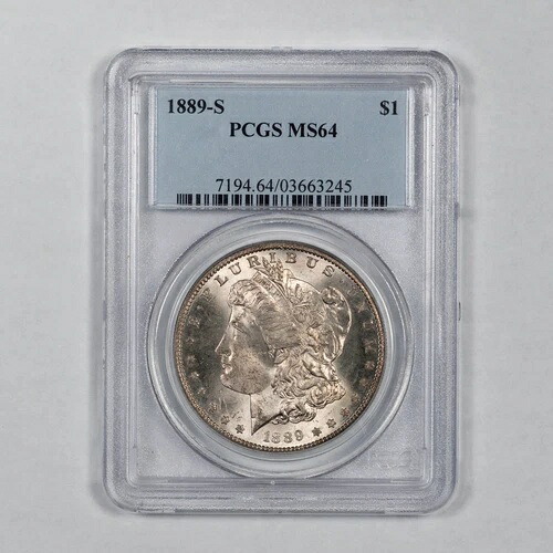 1889-S モルガン銀貨 - PCGS MS 64｜WORLD RESOURCE【KING店】