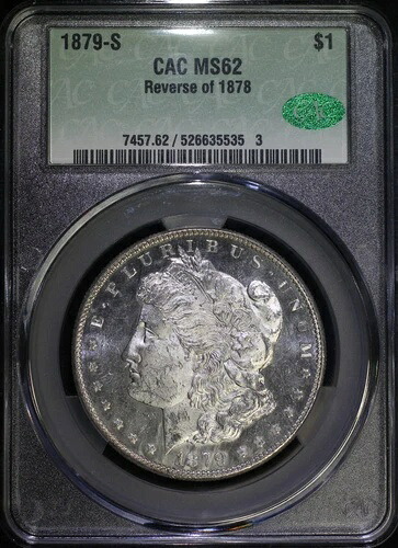 1879 S 1878年モルガン銀貨の裏面 CACG MS62 78 セミPL表面の裏面|WORLD RESOURCE【KING店】