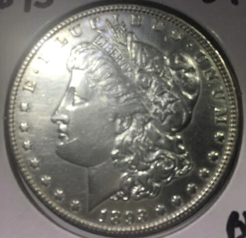 1893 年モルガン シルバー ダラー 1 ドル、AU/BU 詳細、重要な日付付き!|WORLD RESOURCE【KING店】