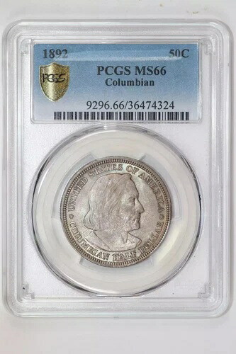 1892年コロンビア銀貨記念ハーフドル PCGS MS66|WORLD RESOURCE【KING店】