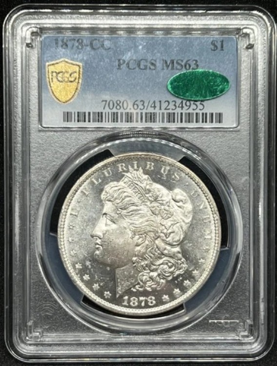 1878-CC 1ドル モルガン・ダラー PCGS MS63 CAC｜WORLD RESOURCE【KING店】 309,870円