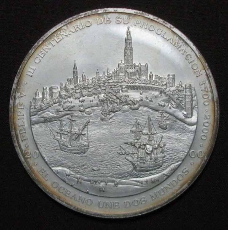 ZALDI2010 - メキシコ。10オンス銀貨。300周年記念、2000年、銀貨｜WORLD RESOURCE【KING店】