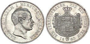 1 フェラインスターラー 1863 年 ヘッセン カッセル選帝侯 フリードリヒ ヴィルヘルム 1 世 vz-st 89066-｜WORLD RESOURCE【KING店】