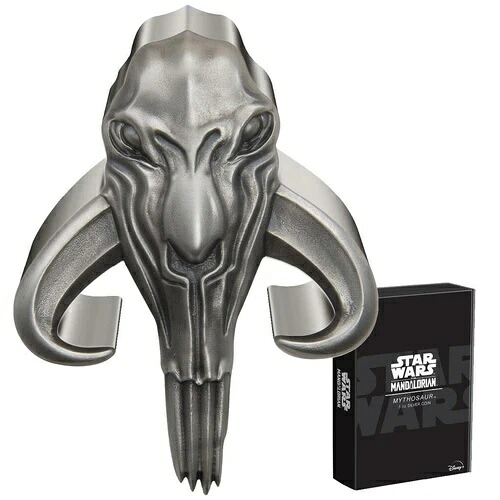 ミソサウルス? マンダロリアン? 2023 - ニウエ - 5オンス アンティーク仕上げ シルバーコイン -｜WORLD RESOURCE【KING店】