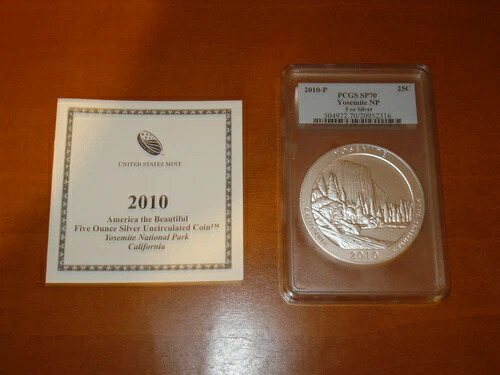PCGS ヨセミテ国立公園 SP70 5オンス シルバークォーター 298,980円