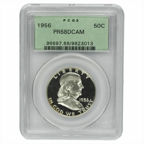 1956年 フランクリン ハーフダラー 50セント PCGS PR 68 DCAM