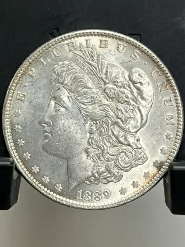 1889-P モルガン シルバー ダラー ジェムブリリアント アンサーキュレート ミントステート DMPL CW ラスター