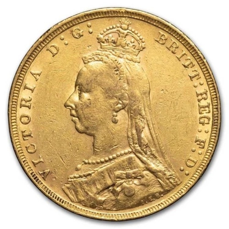 イギリス ヴィクトリア金貨（ランダム）平均発行部数 311,850円