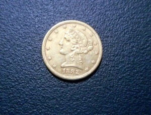 1882年 リバティヘッドイーグル 5ドル金貨｜WORLD RESOURCE【KING店】