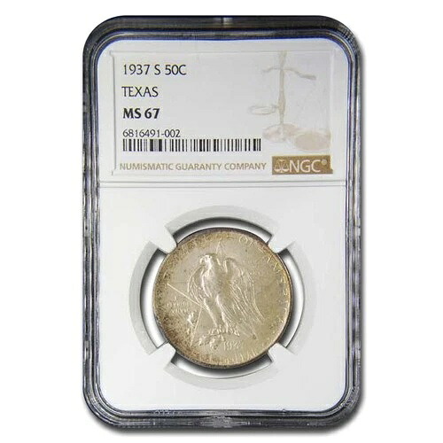 1937-S テキサス センテニアル ハーフダラー 記念 MS-67 NGC｜WORLD RESOURCE【KING店】