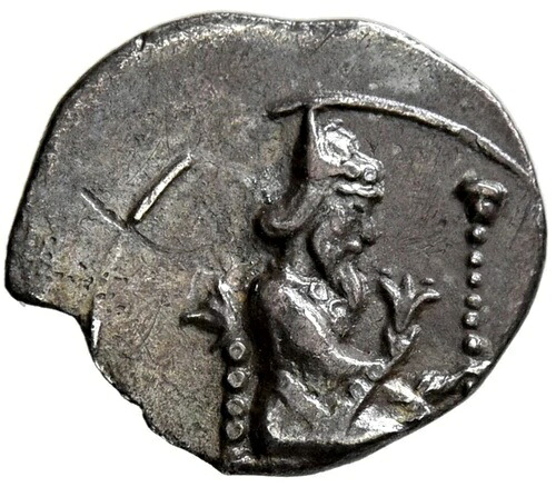 レア アルタクセルクセス 3 世 オークス 紀元前 338 年 ペルシャ シルバー オボル、ミリアンドロス - エジプト征服｜WORLD RESOURCE【KING店】