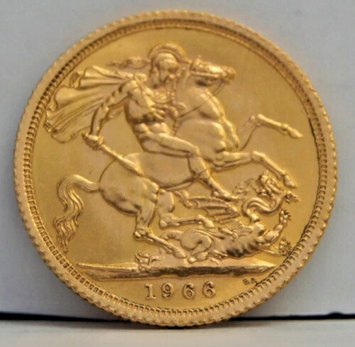 1966年 QEII 22カラット フルゴールド ソブリンコイン|WORLD RESOURCE【KING店】