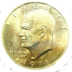 1971-D アイゼンハワー ダラー アイク 1 ドル コイン - PCGS MS67 認定 - 1,150 ドル相当!｜WORLD RESOURCE【KING店】 326,700円