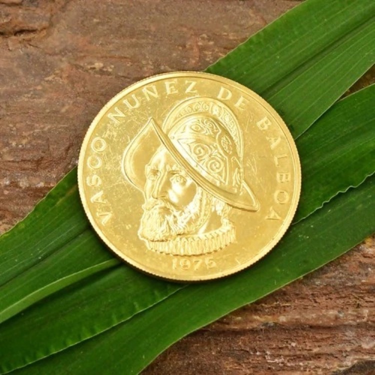 フランクリンミントパナマ共和国 1975年 100バルボア金貨 初日鋳造版