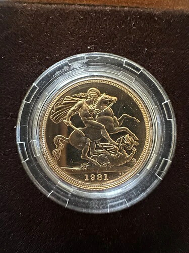 1981年 エリザベス2世 ゴールドプルーフ ソブリン金貨｜WORLD RESOURCE【KING店】