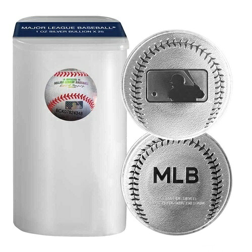 20ロール入り - 1オンス ニュージーランドミント MLB シルバーメダリオン