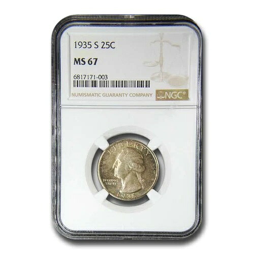 1935-S ワシントン クォーター MS-67 NGC｜WORLD RESOURCE【KING店】
