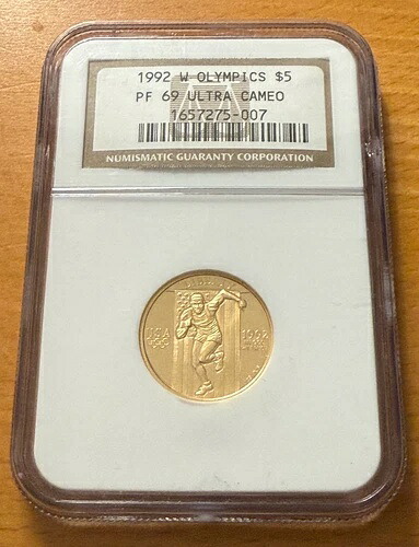 米国 1992 W 金貨 5ドル NGC PF69UC オリンピック｜WORLD RESOURCE【KING店】