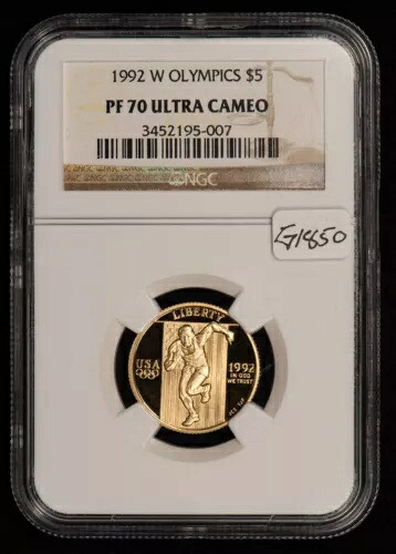1992-W G$5 オリンピック記念金貨 - プルーフ - NGC PF 70 UC - SKU-G1850｜WORLD RESOURCE【KING店】