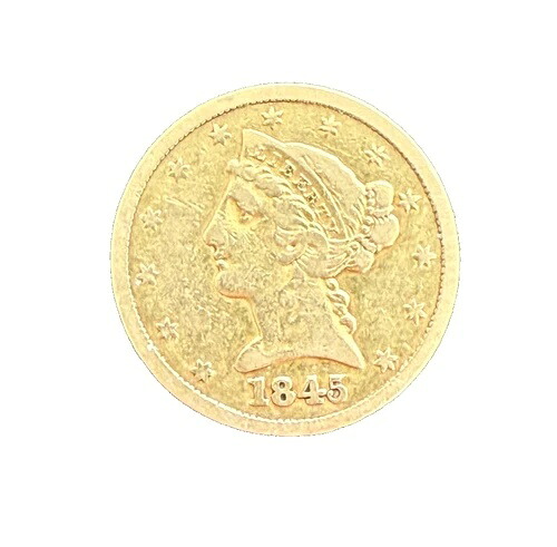 1845年米国金貨5ドル 5ドル 自由の女神像 流通｜WORLD RESOURCE【KING店】