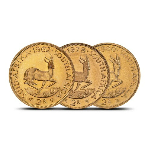 2ランド南アフリカ金貨（ランダム年、AU）