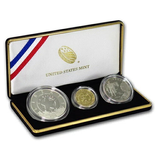 2015年 米国保安官記念プルーフコイン3枚セット（箱＆品質証明書付き）｜WORLD RESOURCE【KING店】