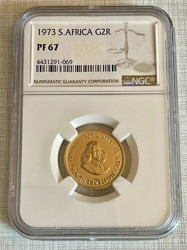 南アフリカ 1973年 2ランド金貨 NGC PF67 SKU# 6095