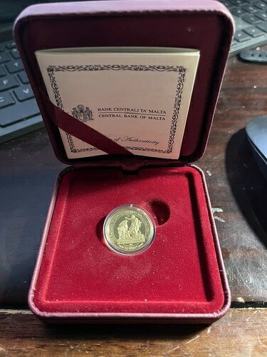 2018年 マルタ キリストの洗礼 50ユーロ 金貨 プルーフ