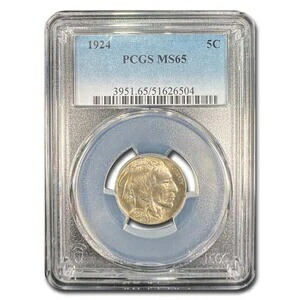 1924年 バッファローニッケル MS-65 PCGS