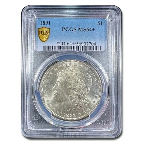 1891年 モルガン・ダラー MS-64+ PCGS