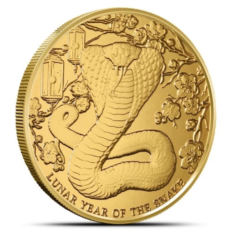 2025年 1/4オンス ピトケアン諸島 金貨 旧暦 巳年 (BU)
