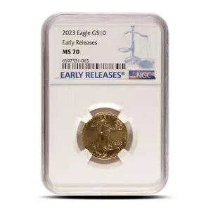 1/4オンス アメリカンゴールドイーグル MS70 (ランダム年、ラベル変更、PCGS または NGC)