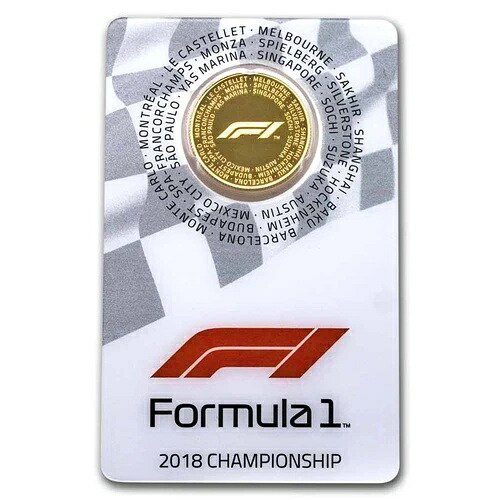 2018年 1/4オンス 25ドル ゴールド フォーミュラ1? チャンピオンシップ プルーフ（分析中）