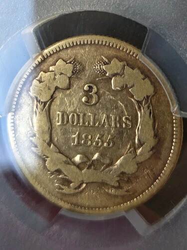 1855年 3ドル金貨 プリンセス PCGS G04