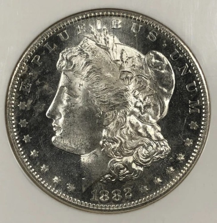 1882-S モルガン・ダラー 1.00。NGC MS64。DPL。|WORLD RESOURCE【KING店】