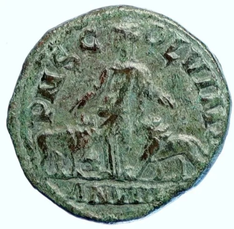 フィリップ II 247AD Viminacium 古い古代ローマのコイン MOESIA BULL & LION i110096|WORLD RESOURCE【KING店】