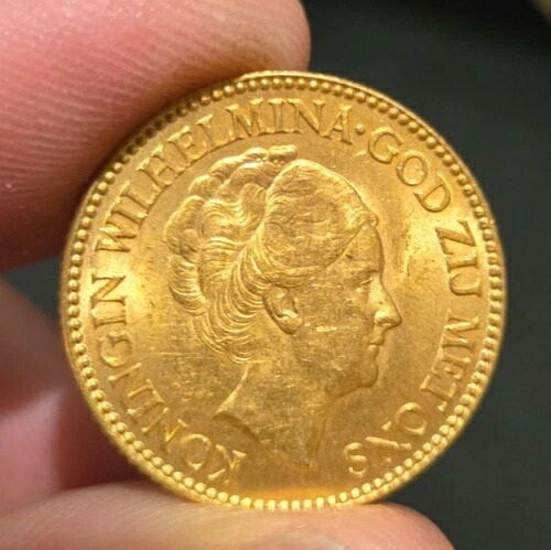 ☆希少☆ ウィルヘルミナ金貨 保証書付き オランダ1933年度製 ☆希少☆ ウィルヘルミナ金貨 保証書付き オランダ1933年度製 オランダ