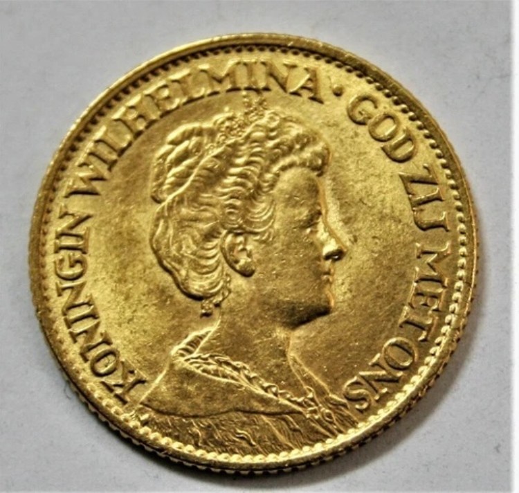 1913 10 グルダー ネーデルランデン金貨! AGW: .1947!ブコンディション！｜WORLD RESOURCE【KING店】