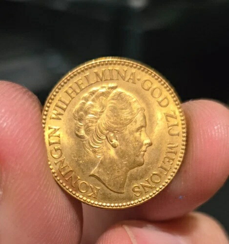 楽天市場】NETHERLAND オランダ 10ギルダー 金貨 1897 ヴィルヘルミナ