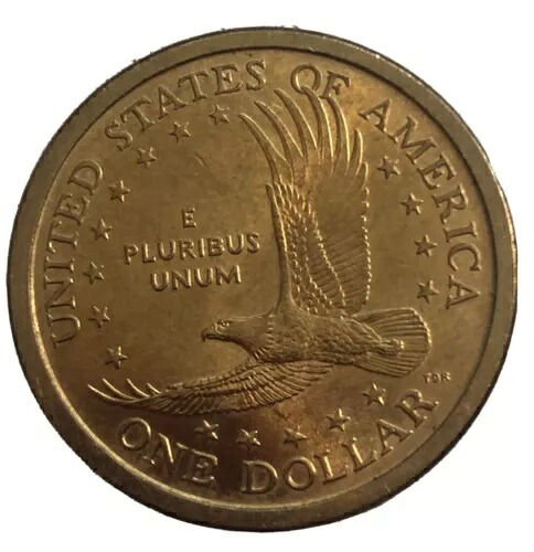 縁に書き込みなし 2000 D サカガウィア 1 ドル硬貨 米国リバティ ゴールドカラー。希少品。|WORLD RESOURCE【KING店】