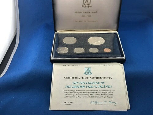 楽天市場】1976年イギリス領ヴァージン諸島貨幣プルーフセット W